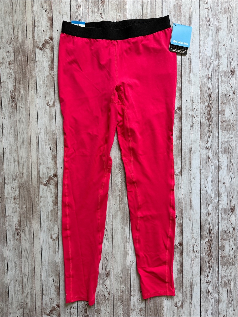 Columbia Womens Omni-Heat Thermal Reflective Leggings sz Medium Pink Performance